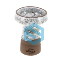 HOOKAIN - Drip Bowl V2 - Cracked Silver