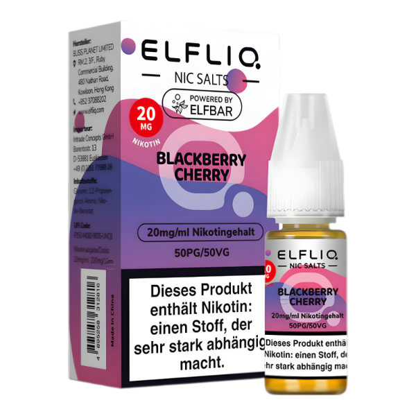 Elfliq 10ml - Blackberry Cherry 20mg
