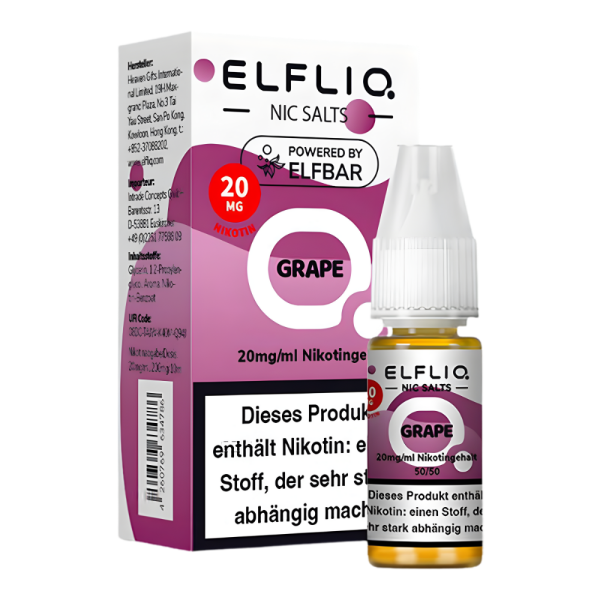 Elfliq 10ml - Grape 20mg