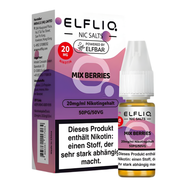 Elfliq 10ml - Mix Berries 20mg