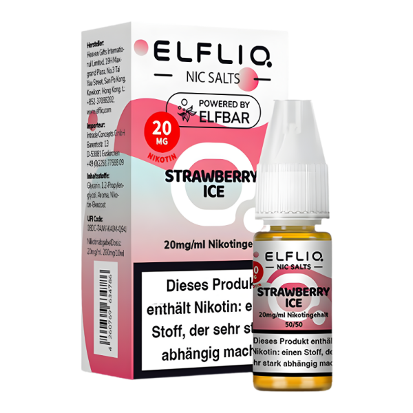 Elfliq 10ml - Strawberry Ice 20mg