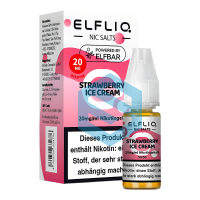 Elfliq 10ml - Strawberry Ice Cream 20mg