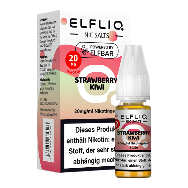 Elfliq 10ml - Strawberry Kiwi 20mg