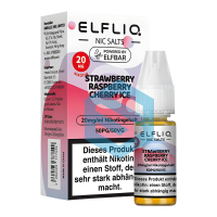 Elfliq 10ml - Strawberry Raspberry Cherry Ice 20mg